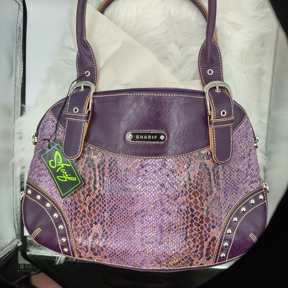 Women's NWOT Sharif Leather Satchel k39